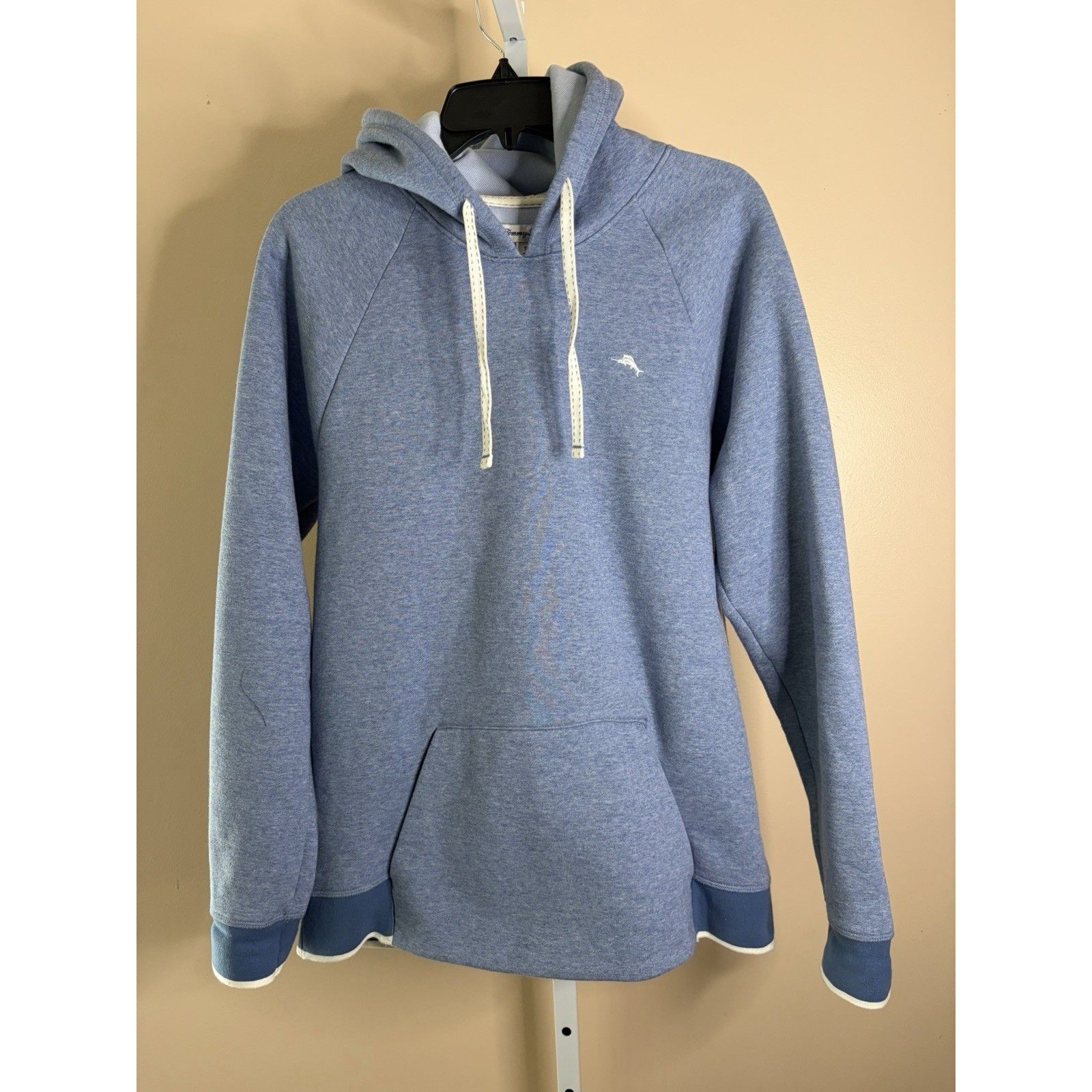 Tommy Bahama Men Hoodie Small Blue Coastal Island Resortwear Classic